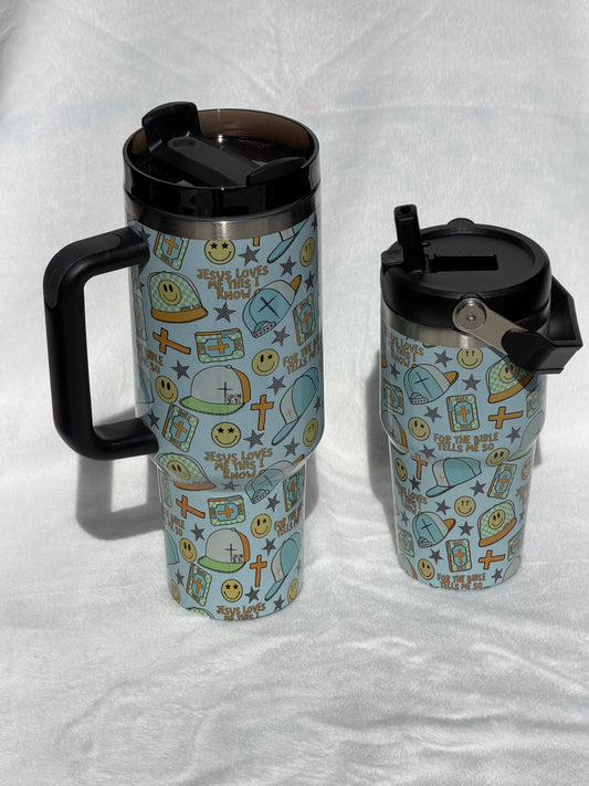 JESUS LOVES ME TUMBLER