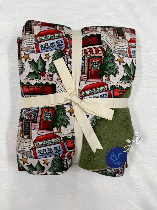 DOUBLE LAYER BLANKET - BOOKED FOR THE HOLIDAYS