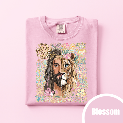 Half Jesus Half Lion - Floral