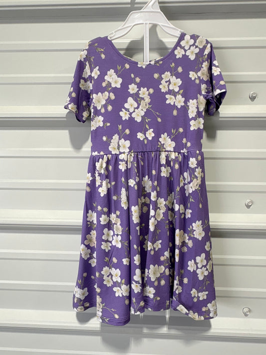 SHORT SLEEVE TWIRL DRESS WITH SHORTS