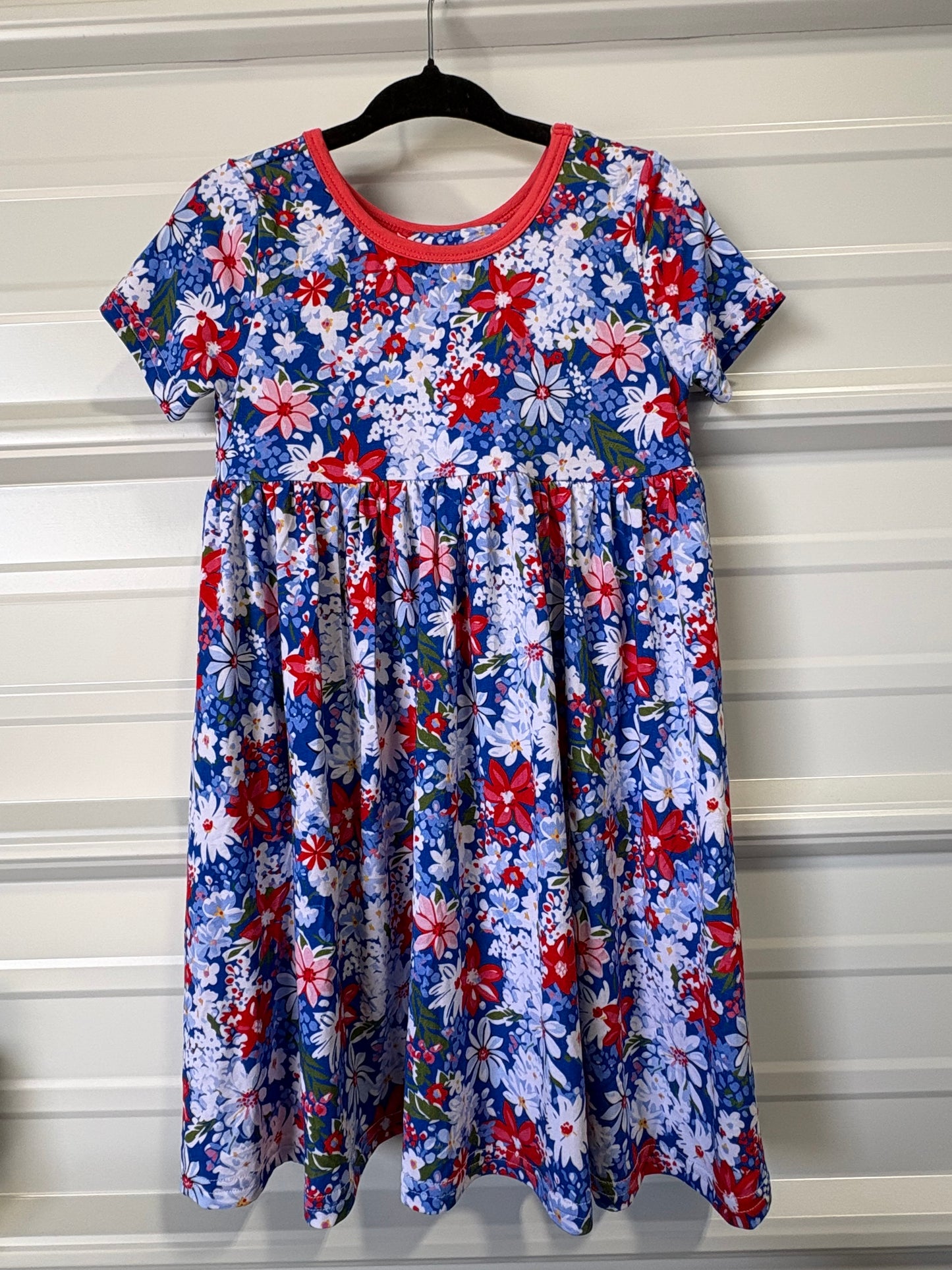 SHORT SLEEVE TWIRL DRESS WITH SHORTS