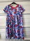 SHORT SLEEVE TWIRL DRESS WITH SHORTS