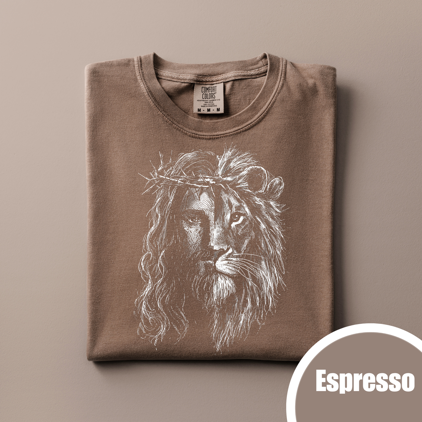 Half Jesus Half Lion - White