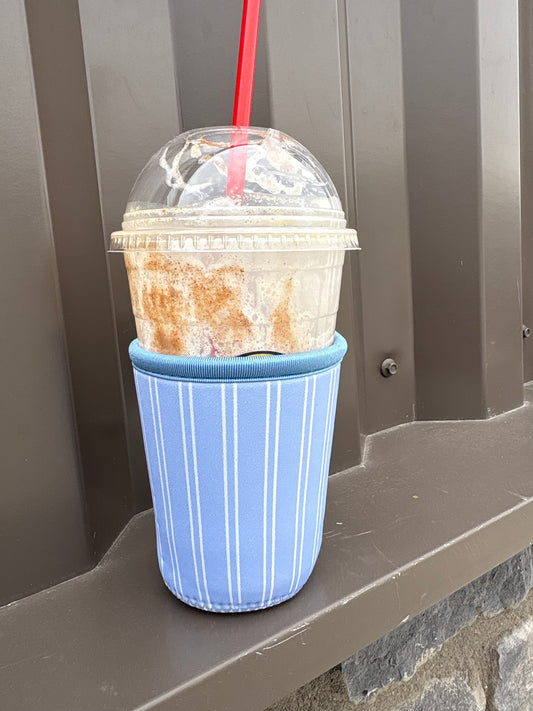 CUP SLEEVE - BLUE STRIPES