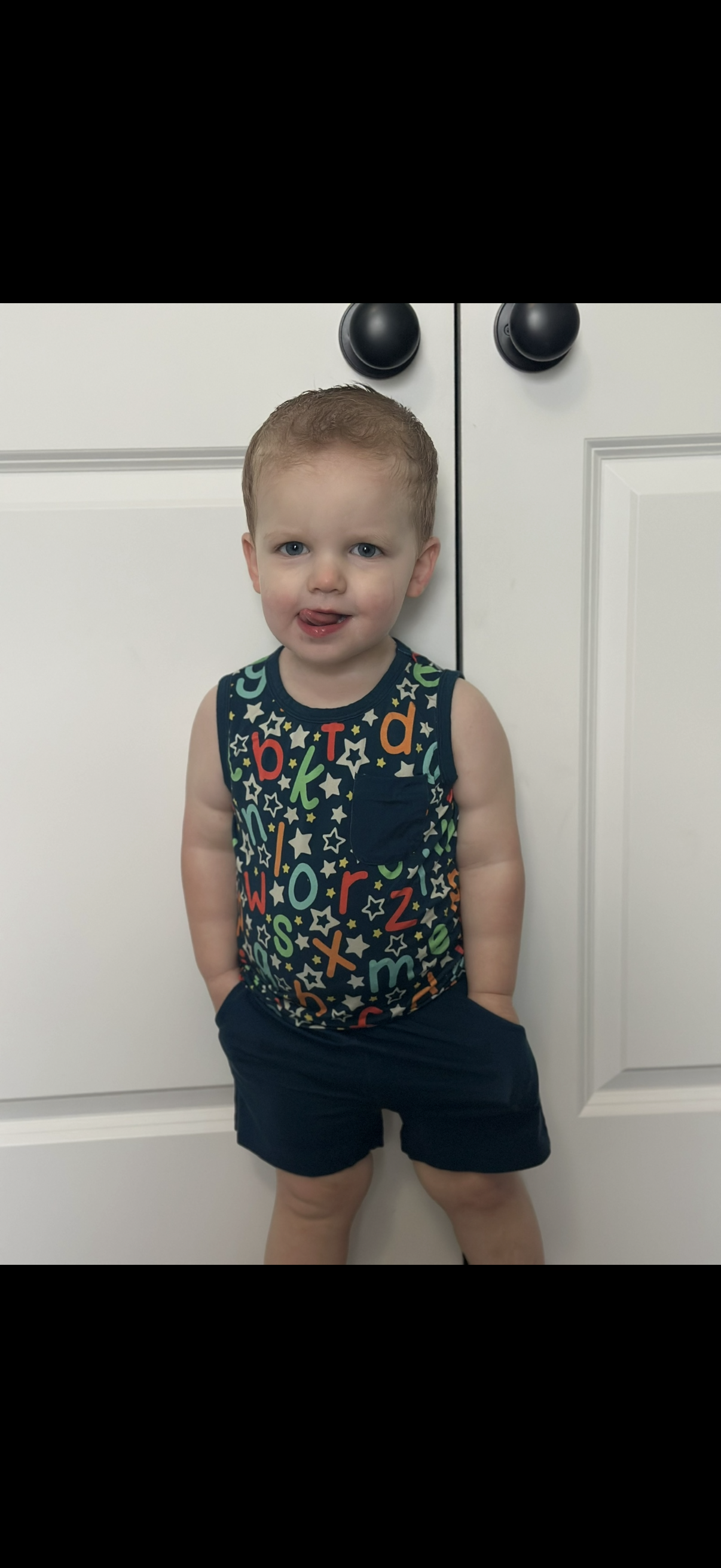 TANK TOP SHORT SET - ALPHABET SOUP