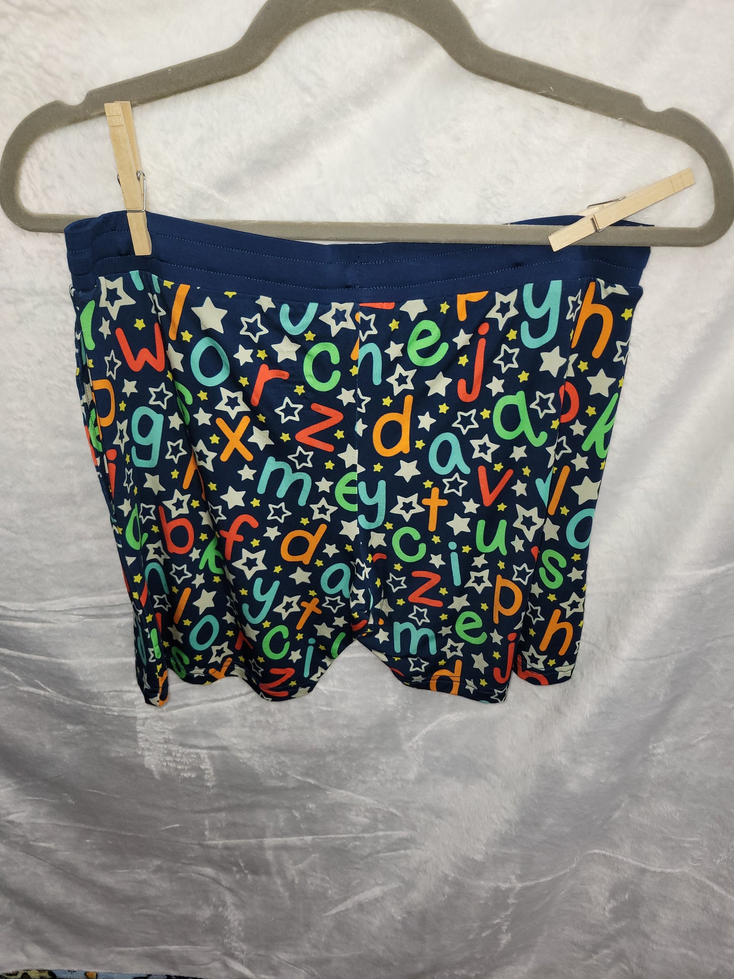ADULT SHORT SET - ALPHABET SOUP