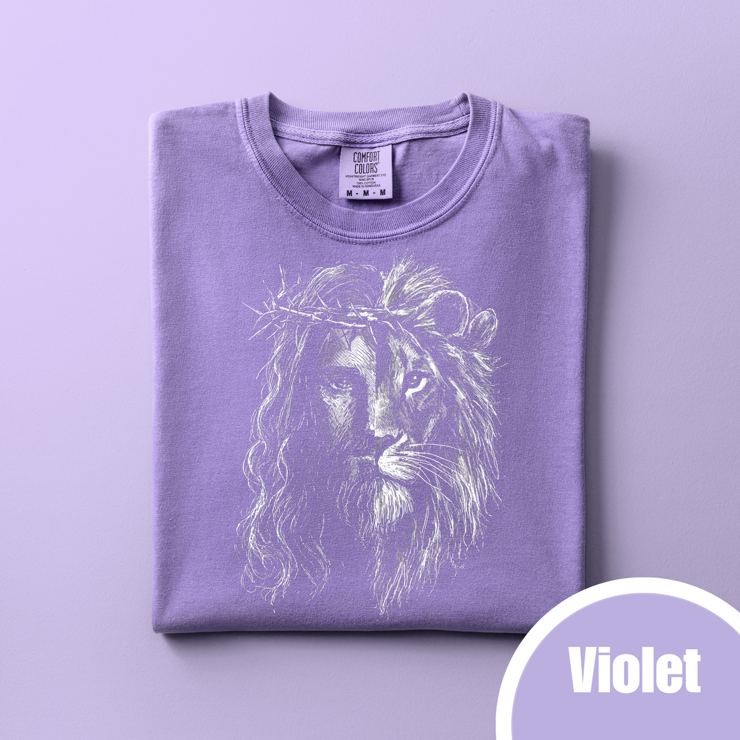 Half Jesus Half Lion - White