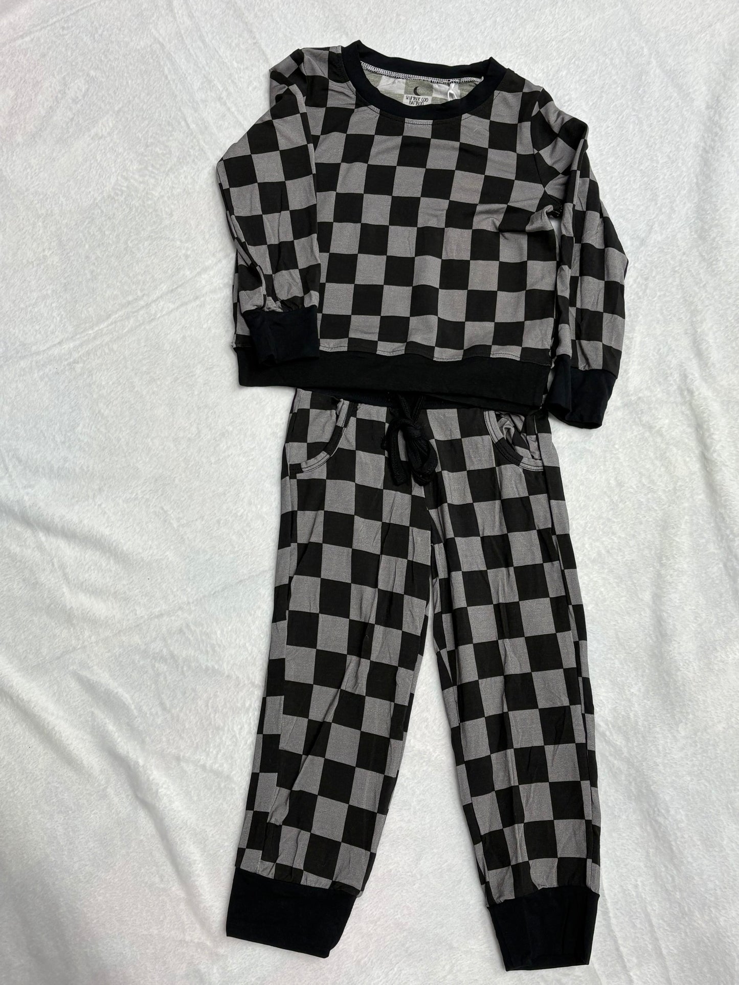 JOGGER SET - MIDNIGHT CHECKS