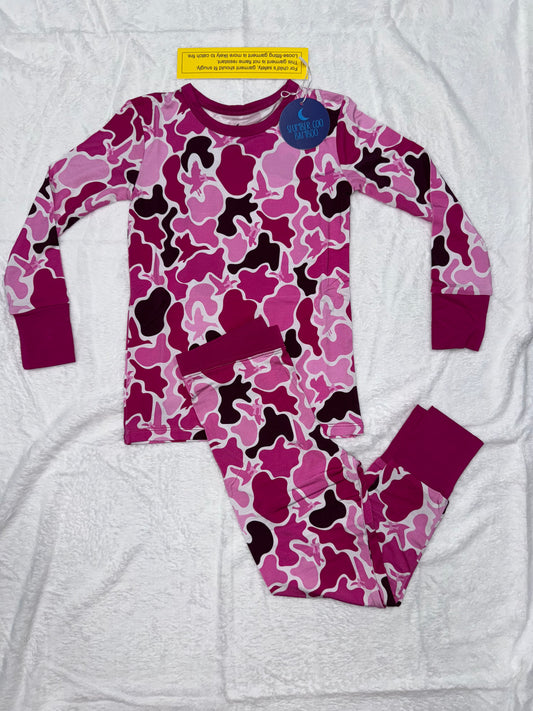 TWO PIECE LS SET - PINK CAMO