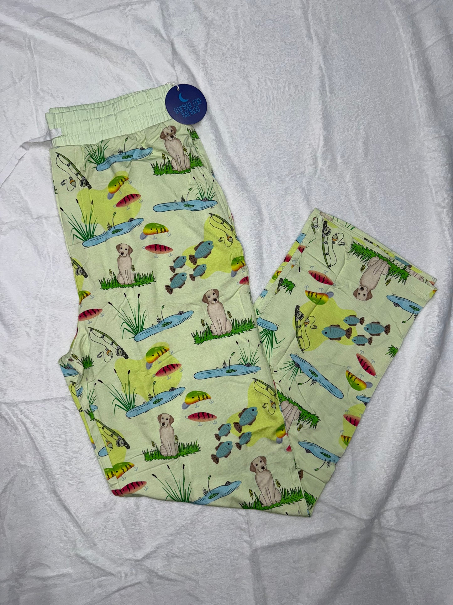 ADULT STRAIGHT LEG PANTS - GONE FISHING
