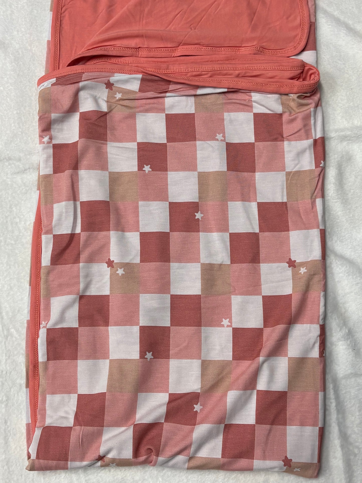 DOUBLE LAYER BLANKET - LAINEY CHECKS