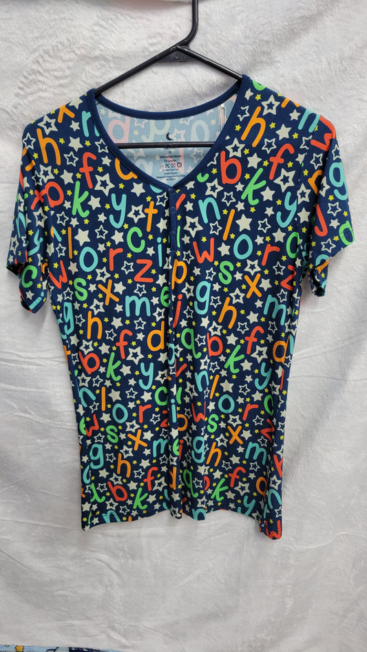 ADULT SHORT SET - ALPHABET SOUP
