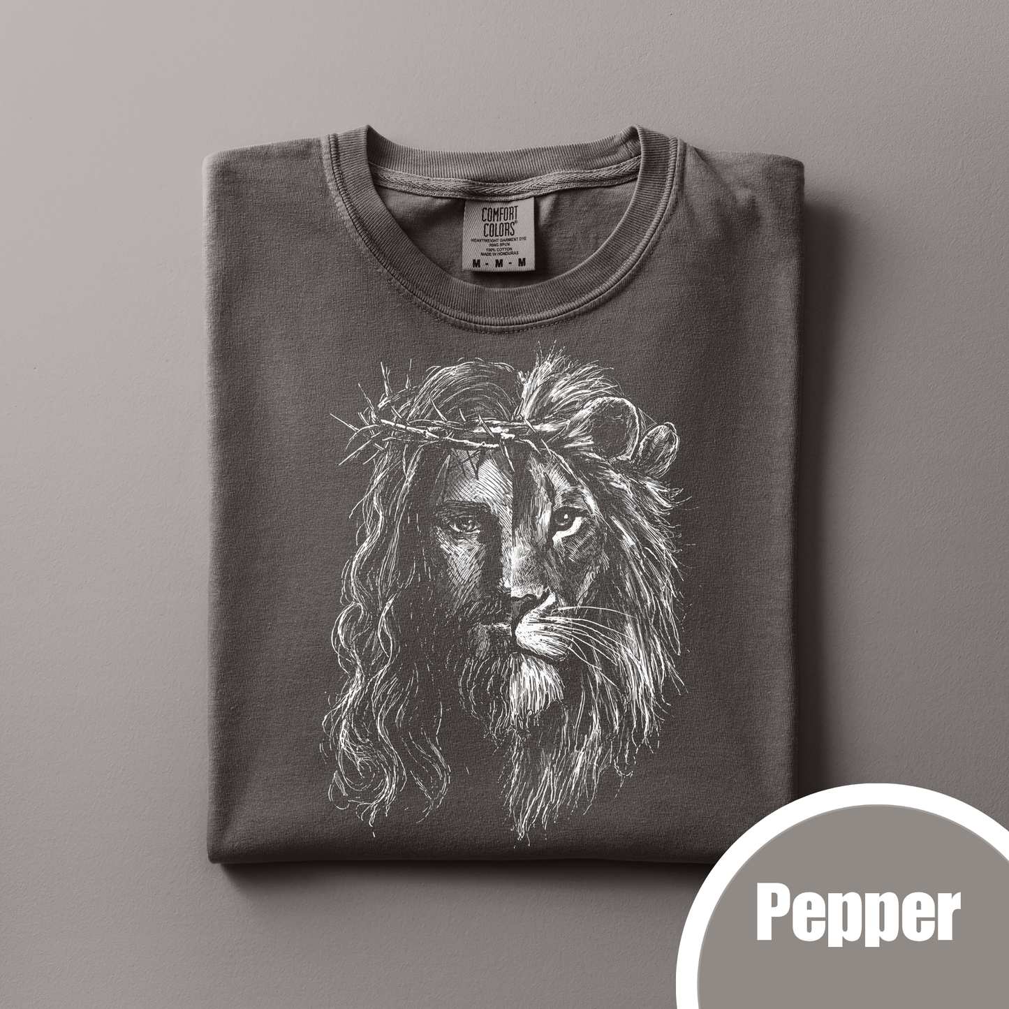 Half Jesus Half Lion - White