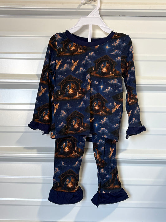 LONG SLEEVE RUFFLE SET
