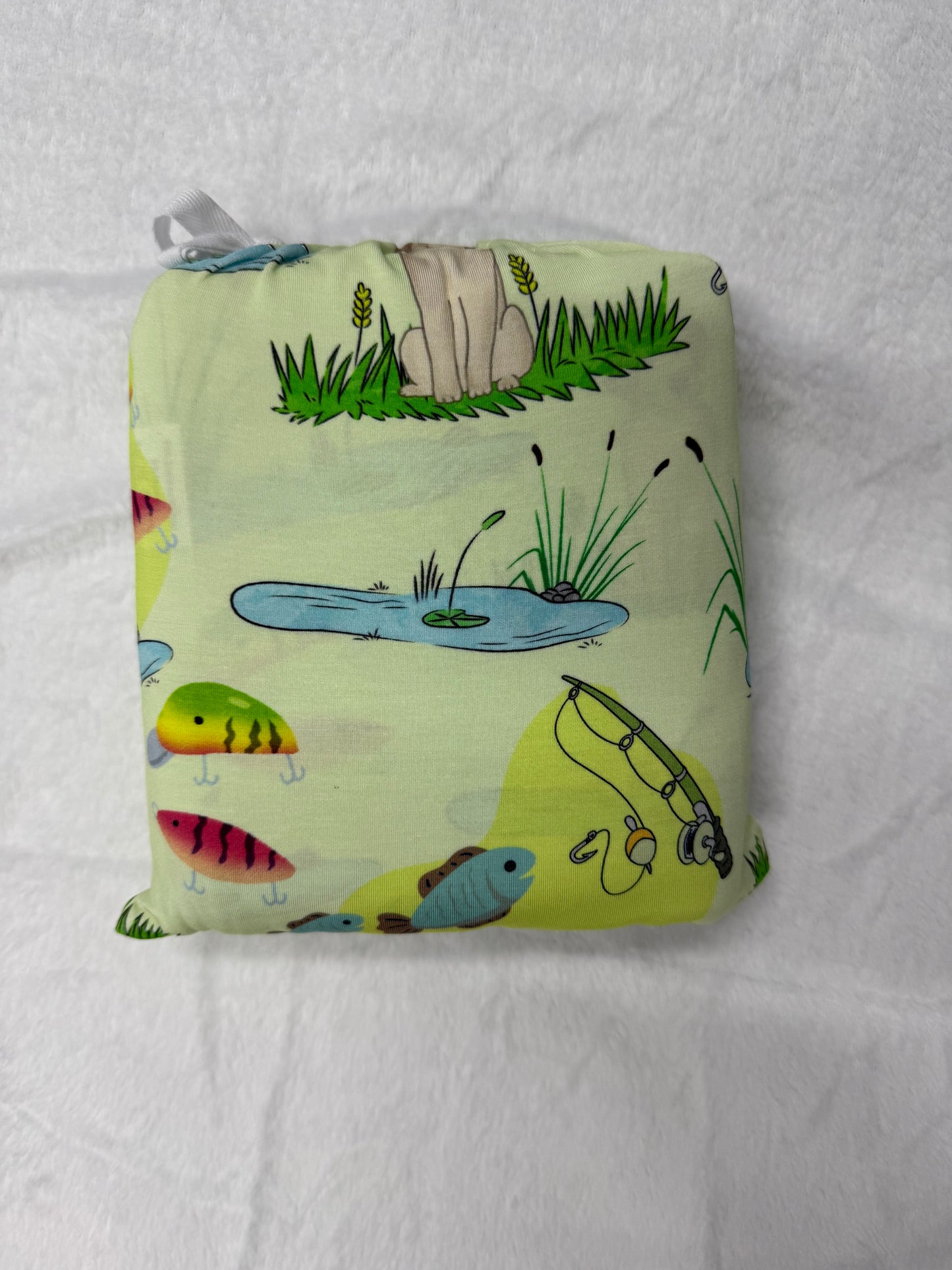 TWO PILLOWCASES - GONE FISHING