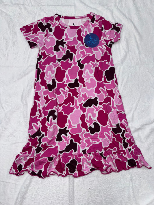 KID NIGHT GOWN - PINK CAMO