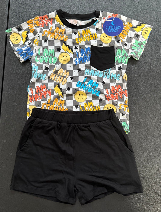 TWO PIECE SS SET - BOY AFFIRMATIONS