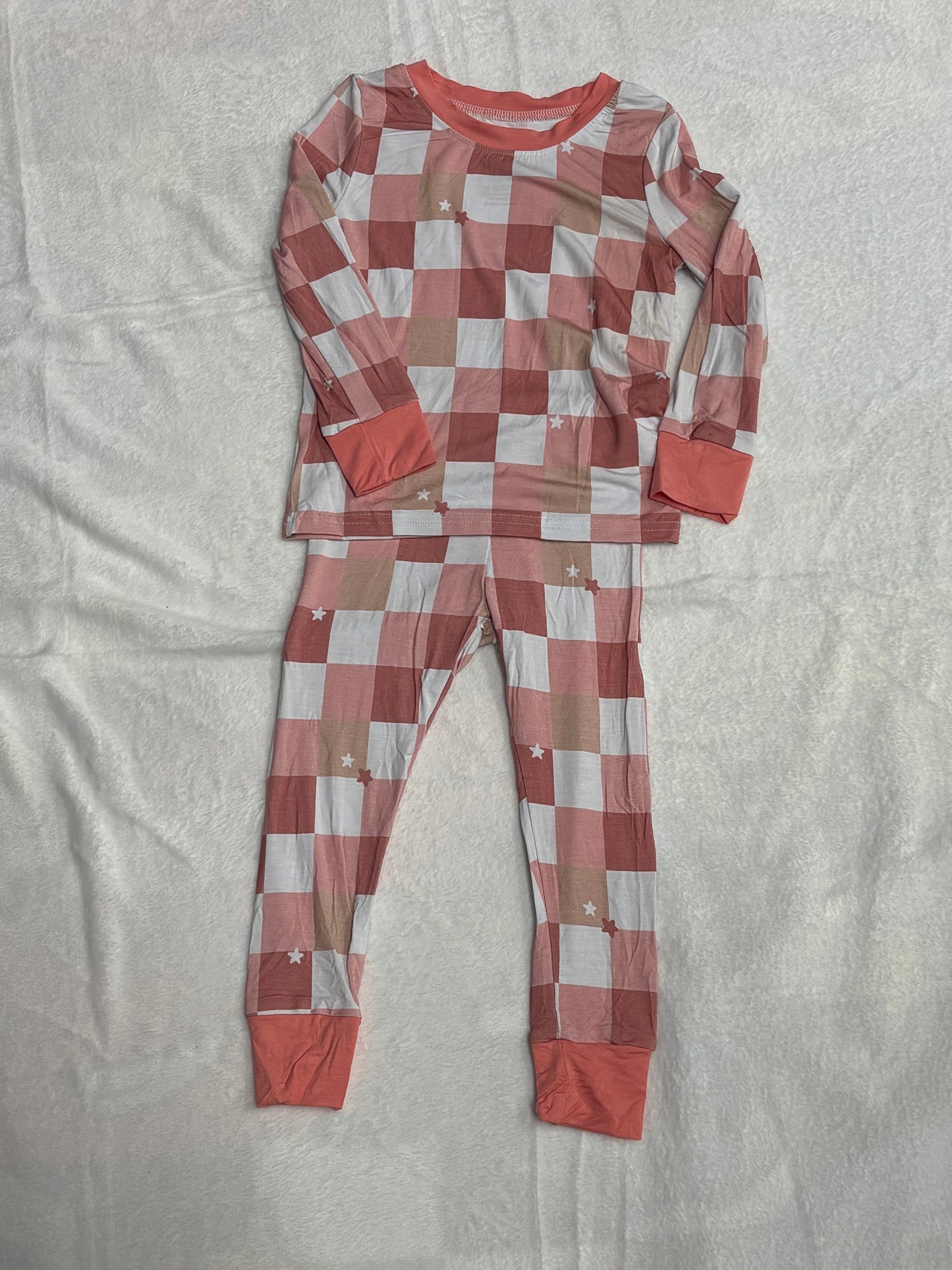 TWO PIECE LS SET - LAINEY CHECKS