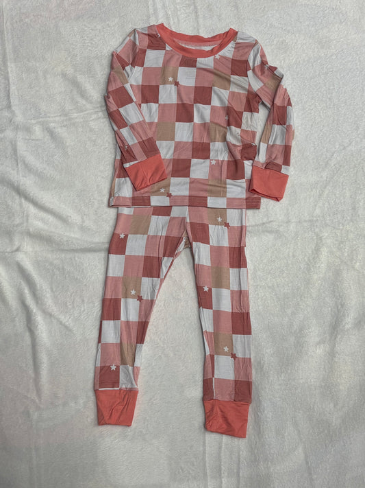 TWO PIECE LS SET - LAINEY CHECKS