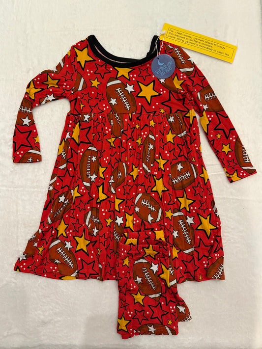 TWIRL DRESS LONG SLEEVE - RED KINGDOM