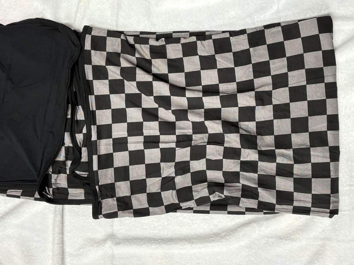 DOUBLE LAYER BLANKET - MIDNIGHT CHECKS