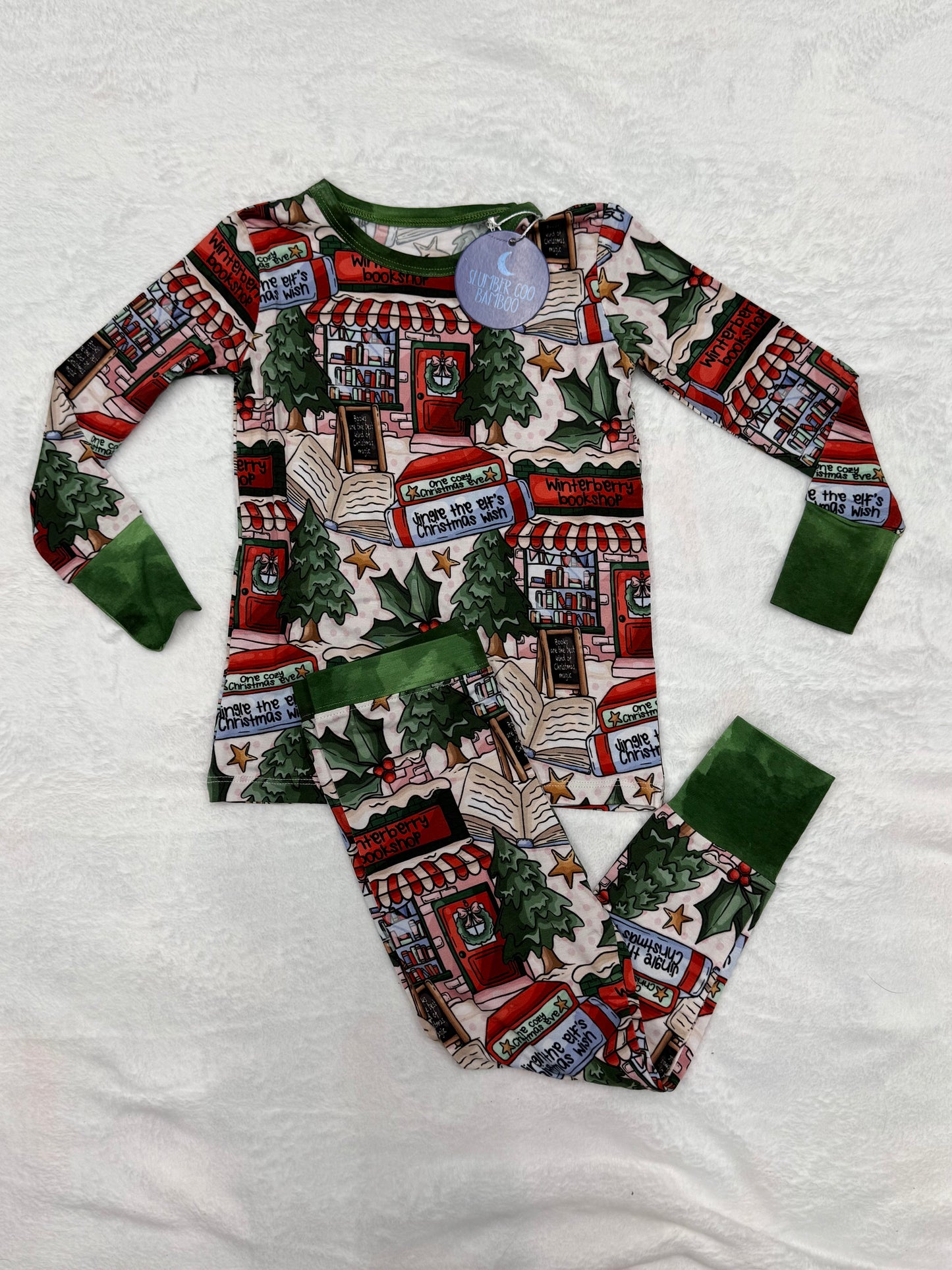 TWO PIECE LS SET - BOOKED FOR THE HOLIDAYS