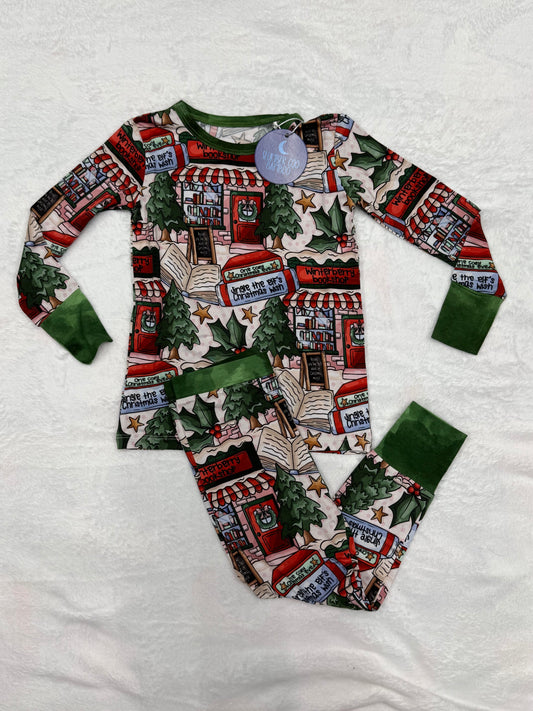 TWO PIECE LS SET - BOOKED FOR THE HOLIDAYS