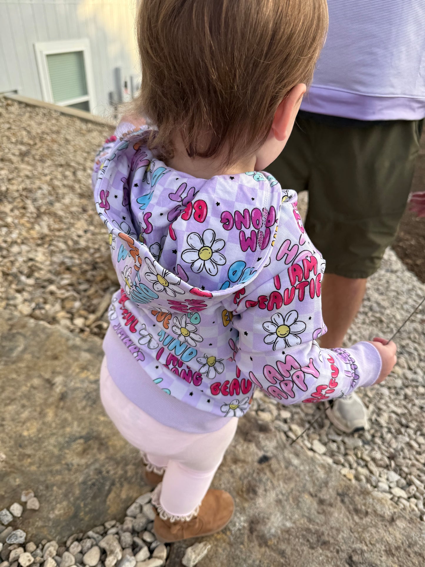 TERRY JOGGER SET WITH HOODIE - GIRL AFFIRMATIONS