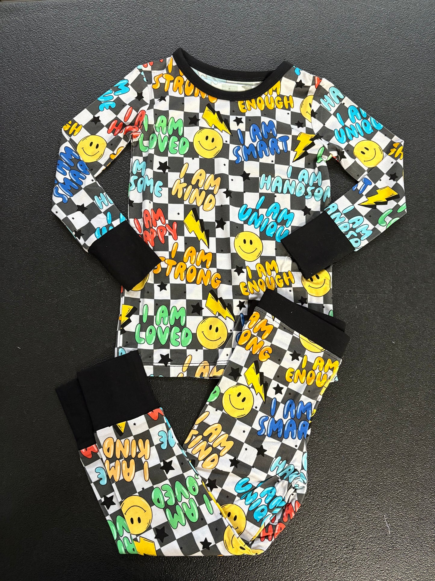 TWO PIECE LS SET - BOY AFFIRMATIONS