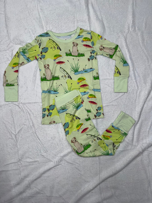 TWO PIECE LS SET - GONE FISHING