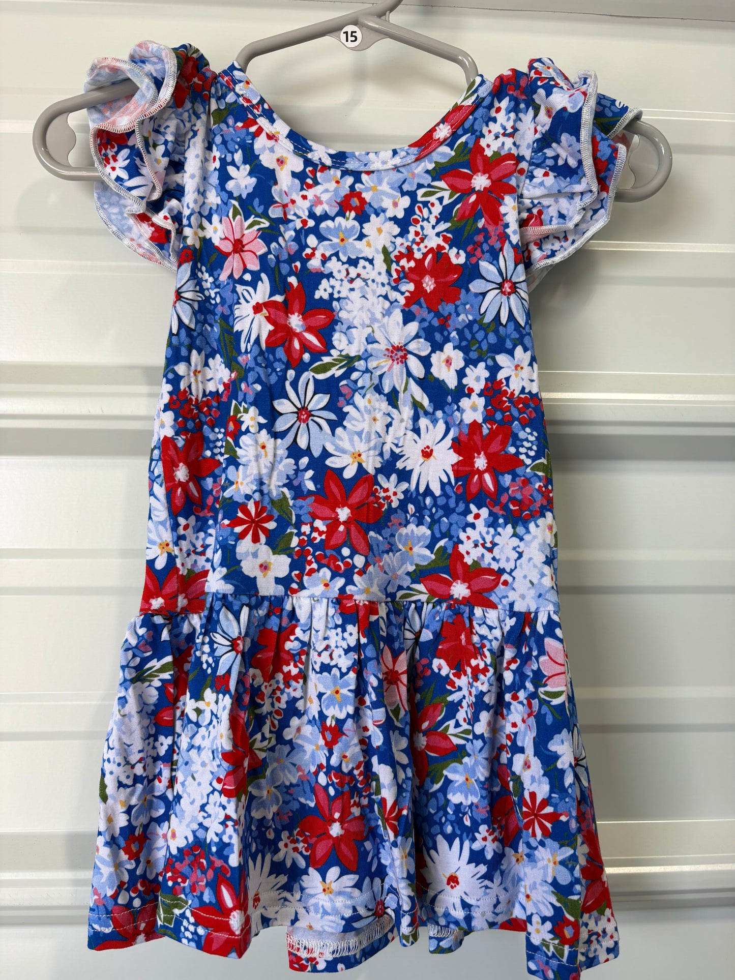 SHORT SLEEVE TWIRL DRESS