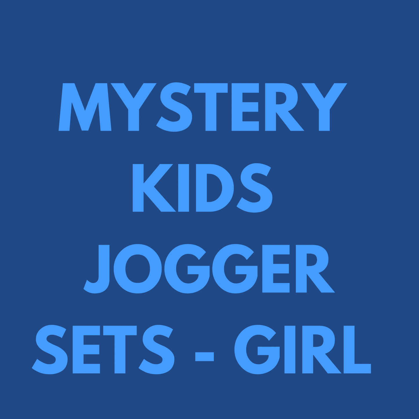 MYSTERY KID JOGGER SET - GIRL