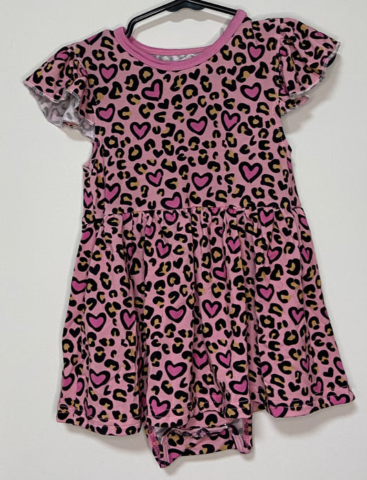 TWIRL DRESS BODYSUIT - CHEETAH