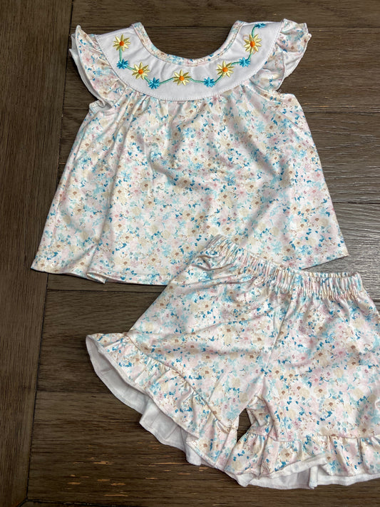 Floral Shorts Set