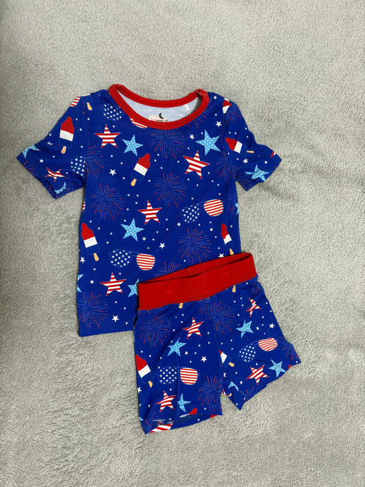 TWO PIECE SS SET - BOY LET FREEDOM RING