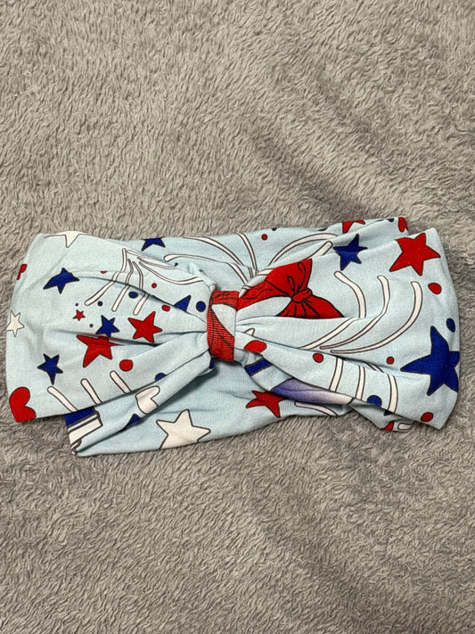 HEAD WRAP BOW - GIRL LET FREEDOM RING