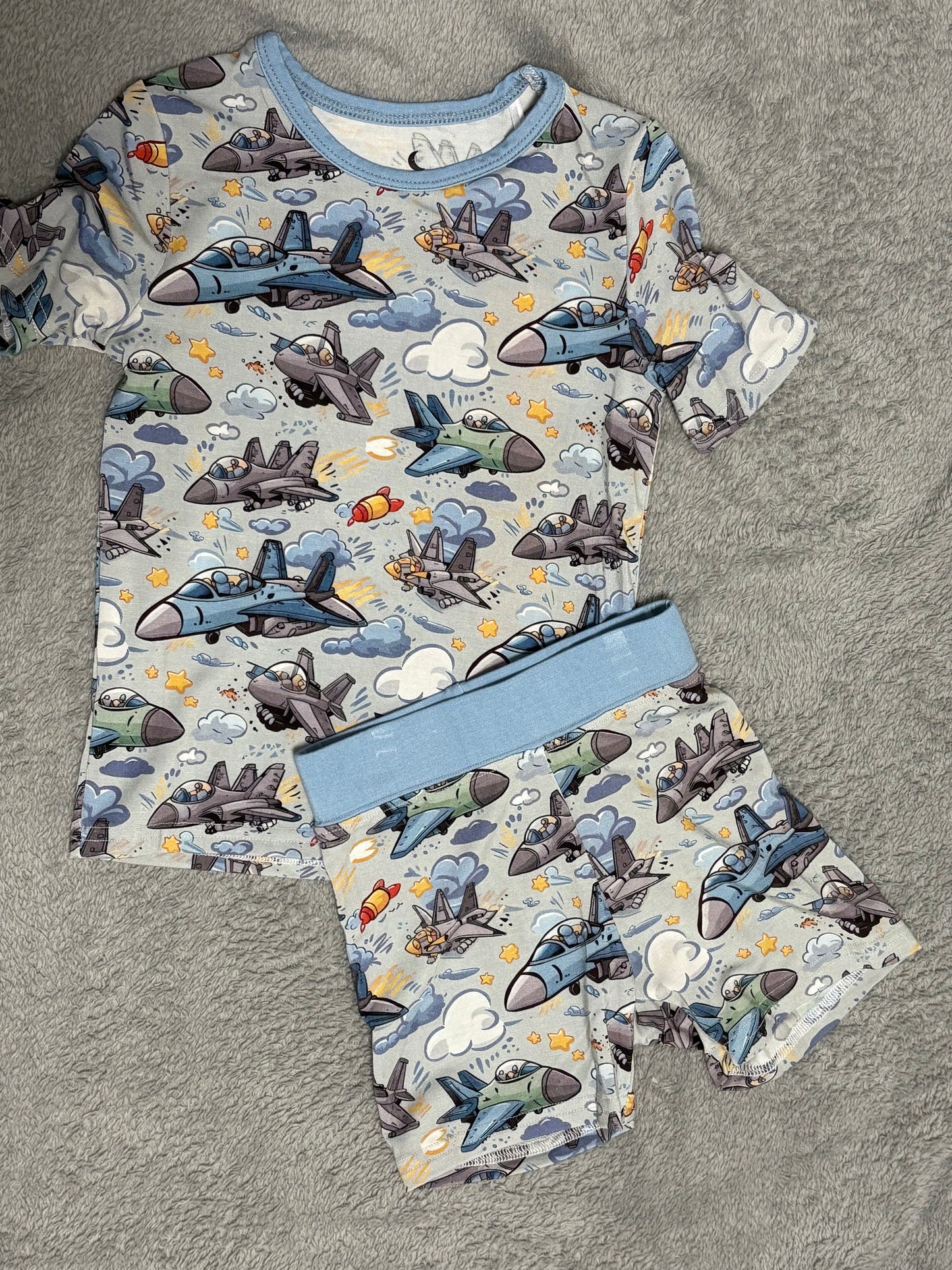 TWO PIECE SS SET - PLANES