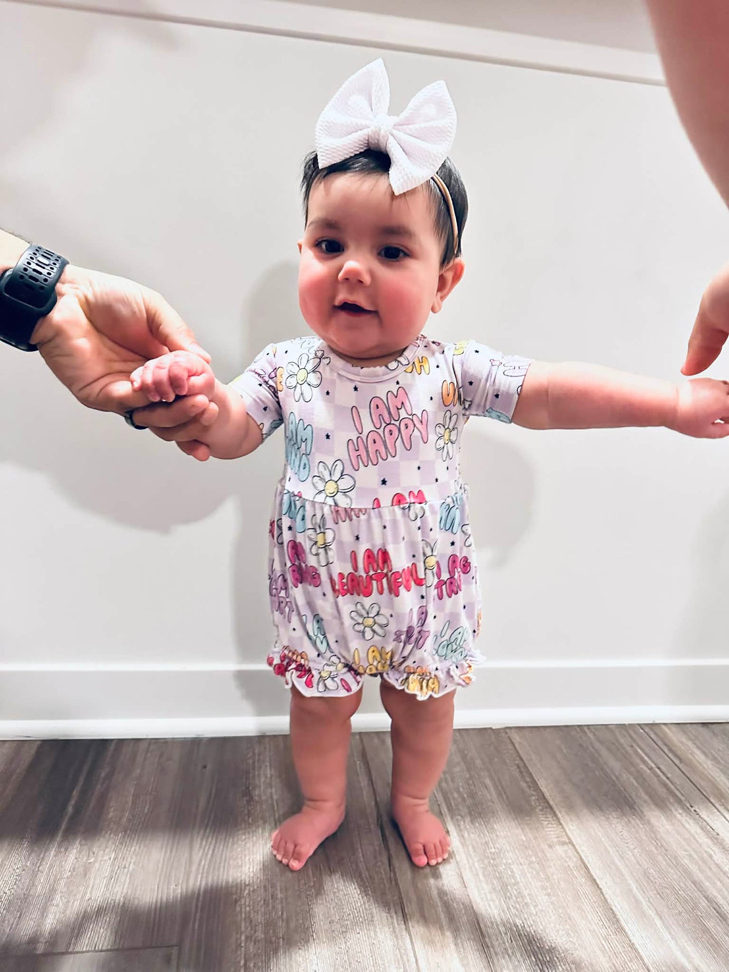 BUBBLE ROMPER - GIRL AFFIRMATIONS